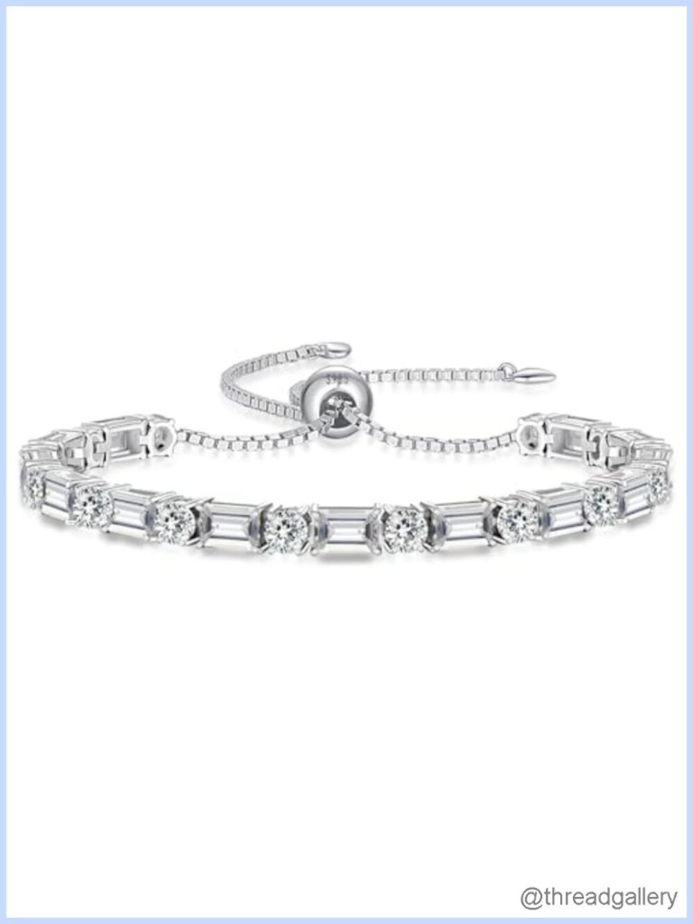 Sterling Silver Tennis Bracelet Women 12 Birthstones 925 Hypoallergenic
